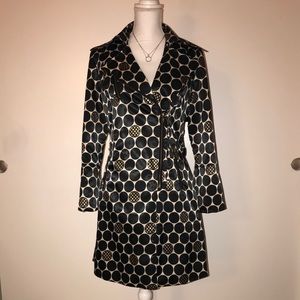 Anna Sui satin trench coat size 46